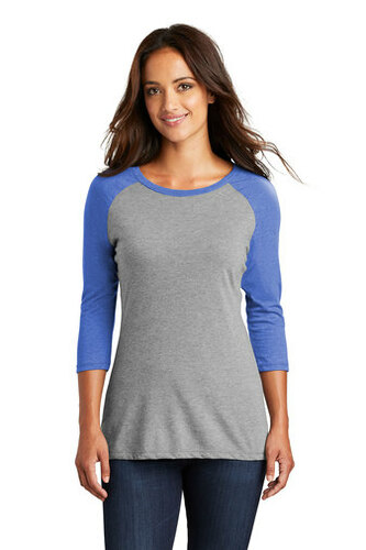 District ® Women’s Perfect Tri ® 3/4-Sleeve Raglan image thumbnail