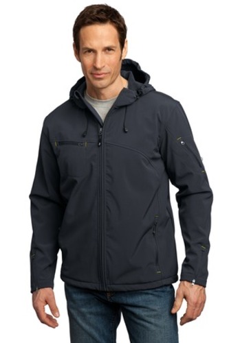 Port Authority® Textured Hooded Soft Shell Jacket image thumbnail