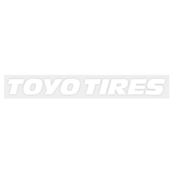 Image of 8" x 1" Toyo Tires Decal (White)