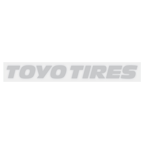 8" x 1" Toyo Tires Decal (Silver) image thumbnail