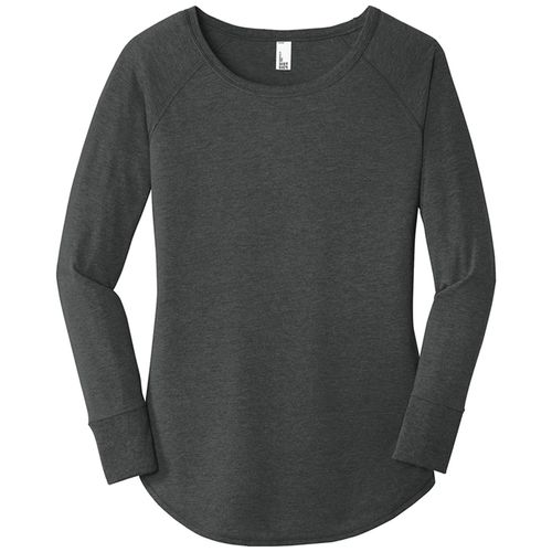 District Made Ladies Perfect Tri Long Sleeve Tunic Tee image thumbnail