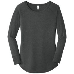 Image of District Made Ladies Perfect Tri Long Sleeve Tunic Tee