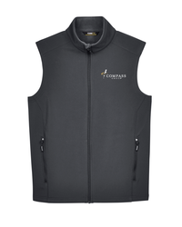 Image of Core 365 Men's Cruise Two-Layer Fleece Bonded Soft Shell Vest