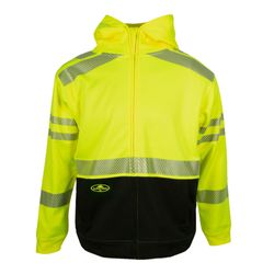 Image of Arborwear Tech Double Thick Hooded Full Zip Sweatshirt HVSA Class 3