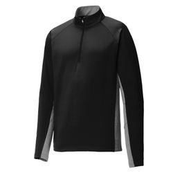 Image of Sport-Tek Sport-Wick Stretch Contrast Half Zip Pullover