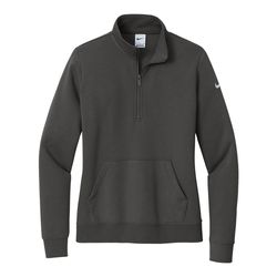 Image of Nike Women's Club Fleece Sleeve Swoosh 1/2-Zip