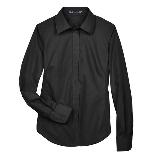 Devon & Jones Women's Solid Broadcloth Shirt image thumbnail