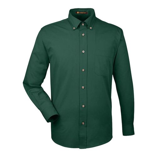 Harriton Men's Easy Blend Twill Shirt with Stain-Release image thumbnail