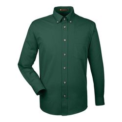 Image of Harriton Men's Easy Blend Twill Shirt with Stain-Release