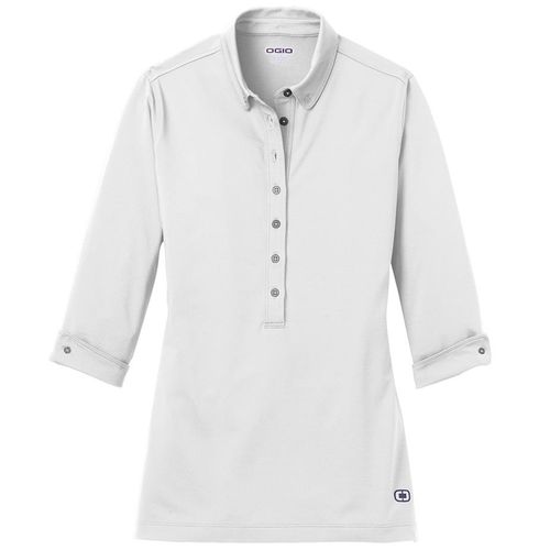 OGIO Women's Gauge Three-Quarter Sleeve Polo image thumbnail