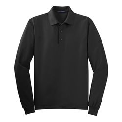 Image of Port Authority Silk Touch Long Sleeve Polo