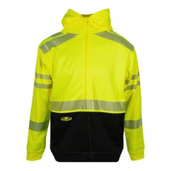 Image of Arborwear Tech Single Thick Hooded Full Zip Sweatshirt HVSA Class 3