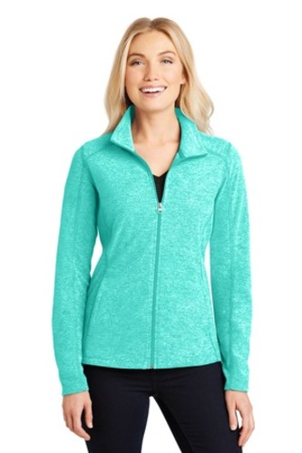 Port Authority® Ladies Heather Microfleece Full-Zip Jacket image thumbnail