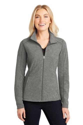 Port Authority® Ladies Heather Microfleece Full-Zip Jacket image thumbnail