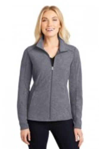 Port Authority® Ladies Heather Microfleece Full-Zip Jacket image thumbnail