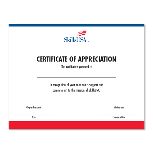 Certificate of Appreciation (Pack of 10) image thumbnail