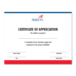 Image of Certificate of Appreciation (Pack of 10)