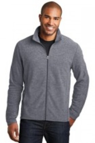 Port Authority® Heather Microfleece Full-Zip Jacket image thumbnail