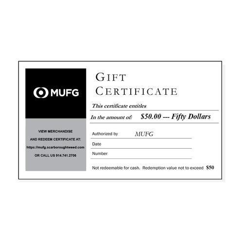 $50.00 E-Gift Certificate image thumbnail