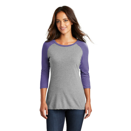 District ® Women’s Perfect Tri ® 3/4-Sleeve Raglan image thumbnail