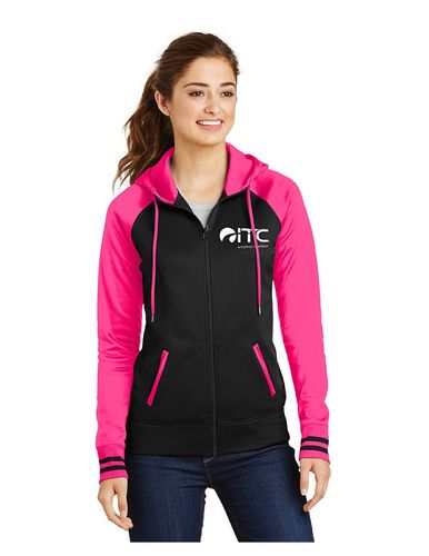 Sport-Tek Ladies Sport-Wick Varsity Fleece Full-Zip Hooded Jacket. LST236 image thumbnail