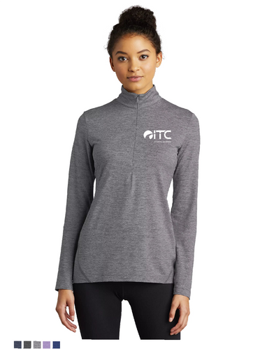 Sport-Tek® Ladies Exchange 1.5 Long Sleeve 1/2-Zip image thumbnail
