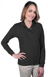 Image of Ladies Long Sleeve Polo 