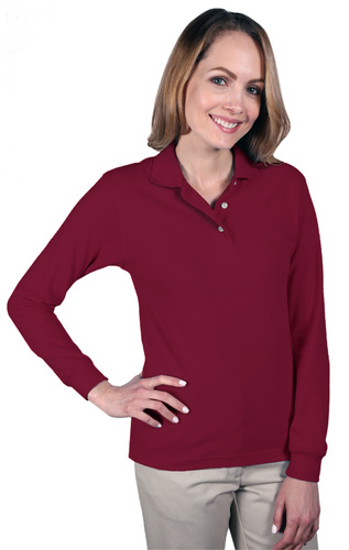 Ladies Long Sleeve Polo  image thumbnail