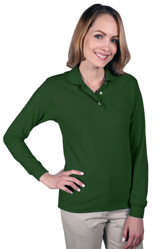 Ladies Long Sleeve Polo  image thumbnail