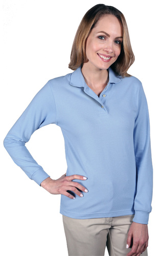Ladies Long Sleeve Polo  image thumbnail