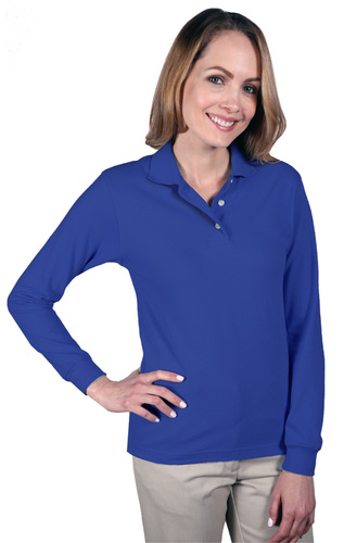 Ladies Long Sleeve Polo  image thumbnail