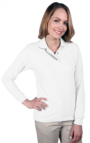 Ladies Long Sleeve Polo  image thumbnail