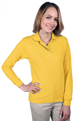 Ladies Long Sleeve Polo  image thumbnail