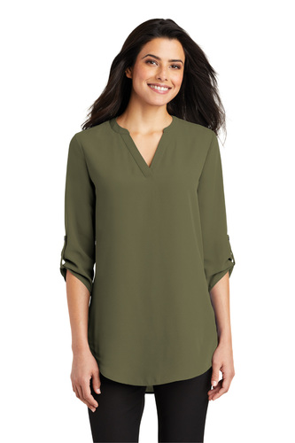 Ladies 3/4-Sleeve Tunic Blouse image thumbnail