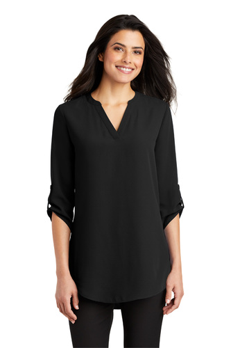 Ladies 3/4-Sleeve Tunic Blouse image thumbnail