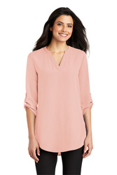 Image of Ladies 3/4-Sleeve Tunic Blouse