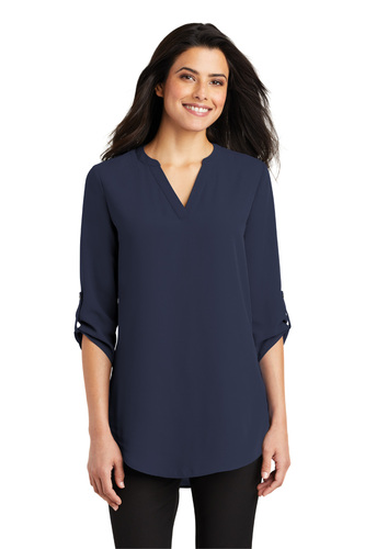 Ladies 3/4-Sleeve Tunic Blouse image thumbnail