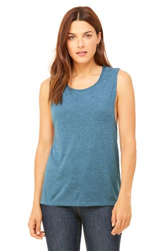 Ladies Flowy Scoop Muscle Tank image thumbnail