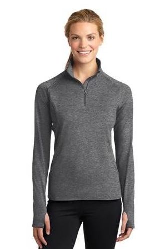Sport-Tek Ladies Sport-Wick Stretch 1/2-Zip Pullover. LST850 (1) image thumbnail