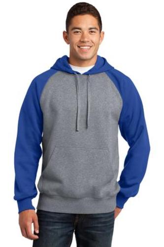 Sport-Tek Raglan Colorblock Pullover Hooded Sweatshirt image thumbnail