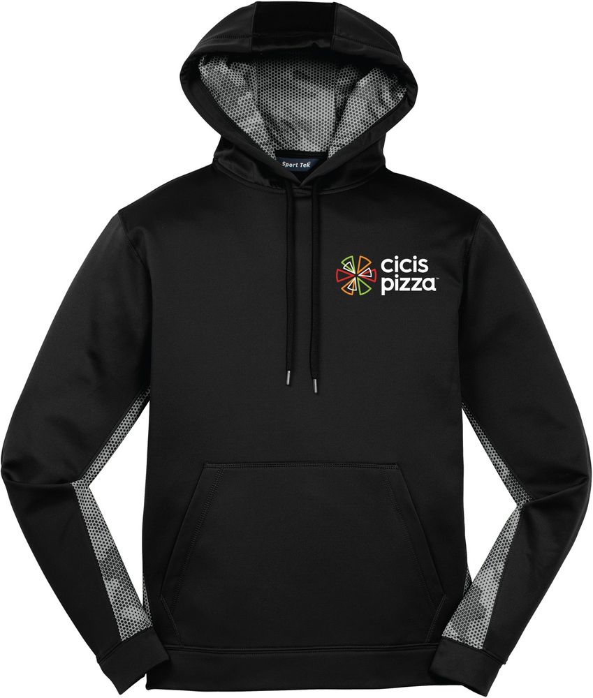 *Sport Fleece Colorblock Hooded Pullover - Black/Smoke Gray primary image