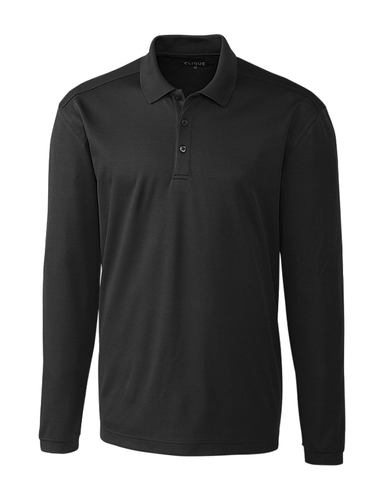 Clique Men's Spin Long Sleeve Polo image thumbnail