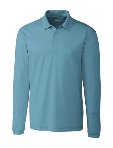 Clique Men's Spin Long Sleeve Polo image thumbnail