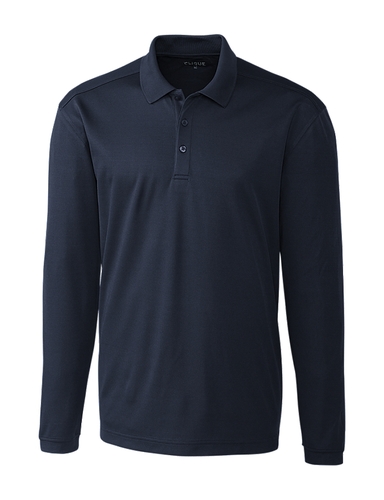Clique Men's Spin Long Sleeve Polo image thumbnail