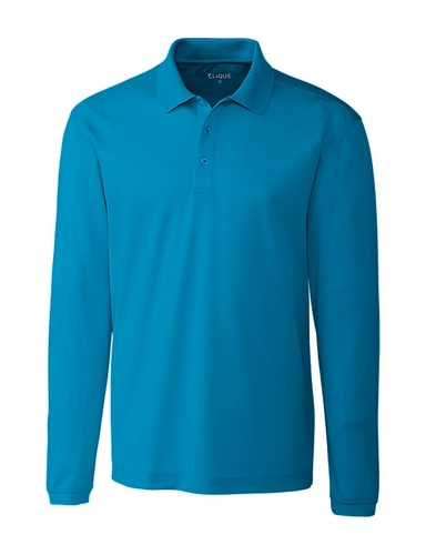Clique Men's Spin Long Sleeve Polo image thumbnail