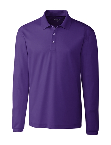 Clique Men's Spin Long Sleeve Polo image thumbnail