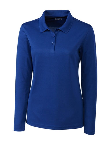 Clique Ladies Spin Long Sleeve Polo image thumbnail