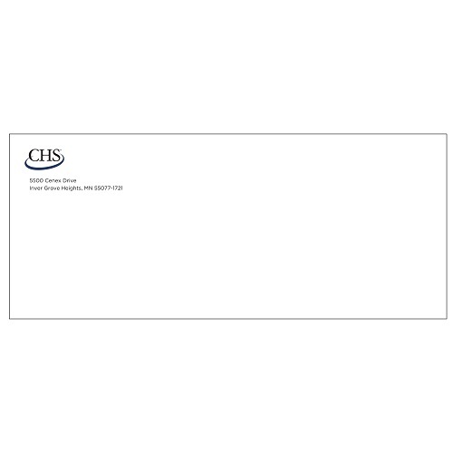 CHS standard #10 envelope image thumbnail