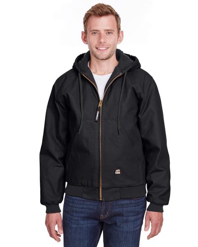 Berne Men's Tall Highland Washed Cotton Duck Hooded Jacket image thumbnail