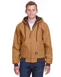Image of Berne Men's Tall Highland Washed Cotton Duck Hooded Jacket